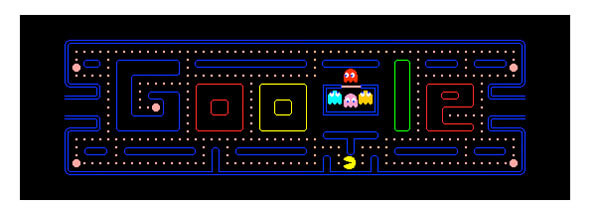 Logo Google Memperingati Ulang Tahun Pac Man • Desain Logo